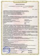 Приложение к сертификату соответствия на продукцию КШО-Э